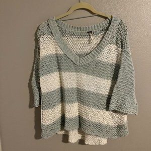 Free People colorblock sweater